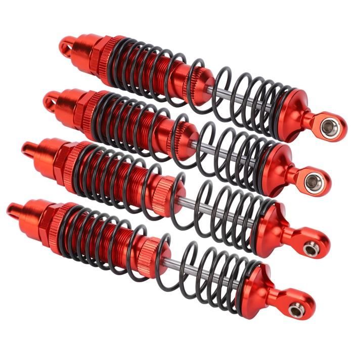 VGEBY 4x 14mm RC Rad Nabenmuttern Rot - Für 1/10 AMMRA Big Rock, Typhon, Senton