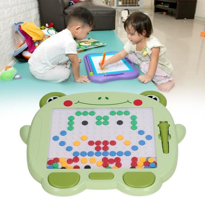 Planche à Dessin Magnétique 2 En 1 – Alphabet A à Z Majuscules/minuscules – Stylet Inclus – Jouet éducatif 31 X 26 Cm