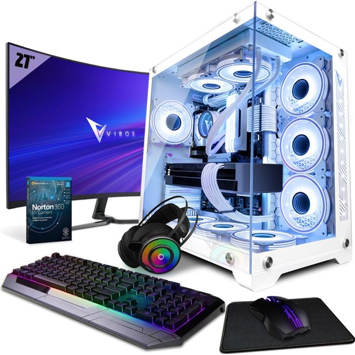 Vibox V-21 PC Gamer - Windows 10 - WiFi - 6-Core Intel i5 Processeur -  Nvidia GTX 1660 Super 6Go Carte Graphique - 16Go RAM - 240Go SSD - 1To  Disque Dur - Unités Centrales - Achat & prix