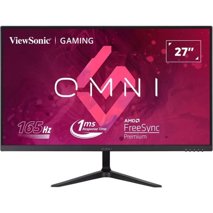 Ecran PC Gamer VIEWSONIC VX2718 P MHD 27 FHD Dalle VA 1 ms 165Hz HDMI DisplayPort
