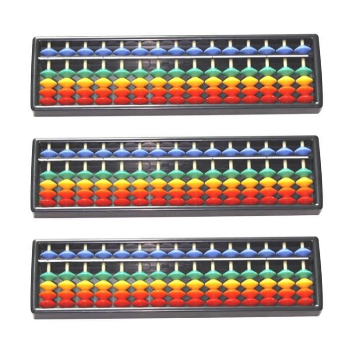 Boulier Chinois Boulier Chinois 7 Chiffres 5 Perles Colonne Boulier Perle Boulier Comptage Éducatif Outil D'apprentissage des Maths Drôle for Garçons