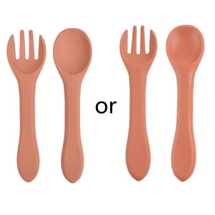 Lot 6 Cuillères Bébé Silicone Souple - Cuillères Alimentation Et Sevrage 15cm