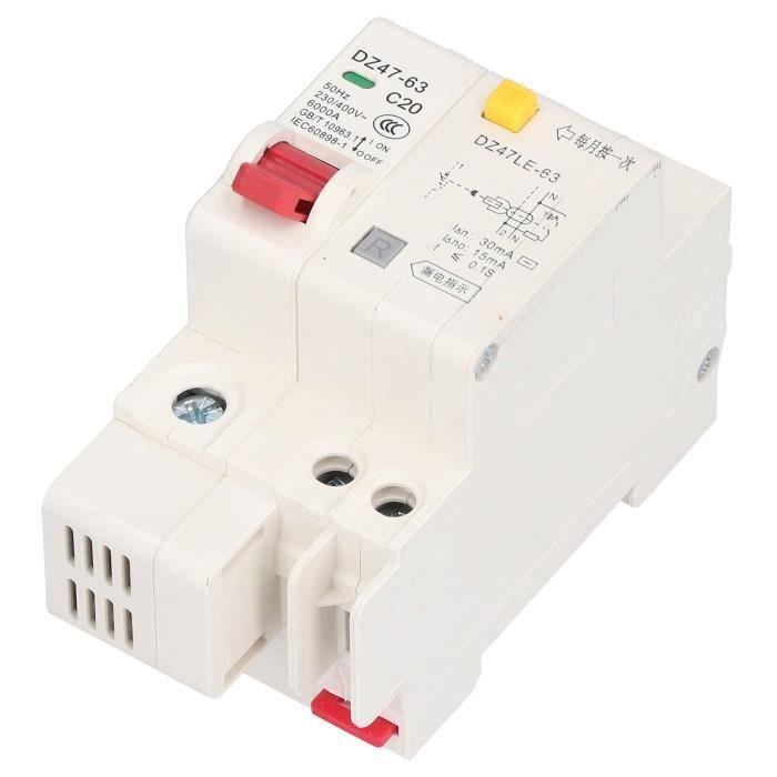 GOTOTOP Commutateur d'air de circuit Disjoncteur 1P Mini Air Switch MCB  Overload Short Protection Accessoire pour ménage (32A) - Cdiscount Bricolage