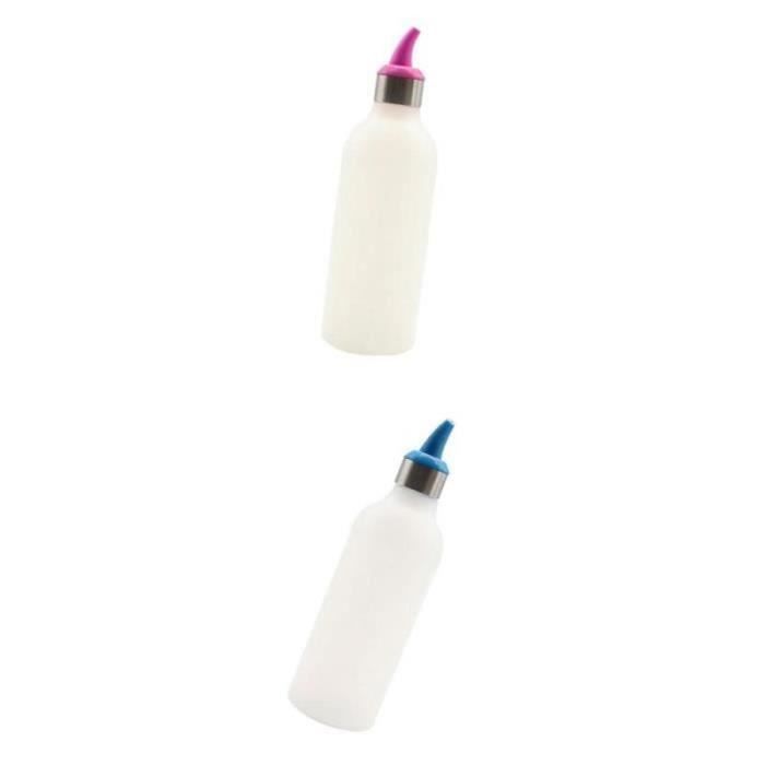Lot De 2 Distributeurs De Miel 350ml PET Transparent - Bouteilles à Presser Pour Sirop Et Sauces