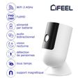 Caméra Surveillance Extérieure-Intérieure iFEEL Disco - Wifi 2,4Ghz FHD – Batterie, Étanche, Détection Humaine-1