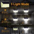 Leytn® Lampe de Jardin Solaire Extérieur 228 LED Applique extérieur Solaire Étanche pour Jardin Cour Balcon-1