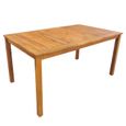 Ensemble table et chaises de jardin en bois d'acacia massif - VIDAXL - 4 personnes - Marron-1