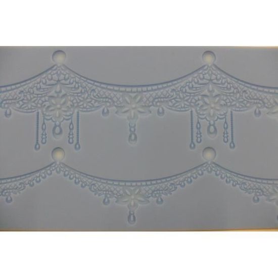 Tapis Silicone Dentelle Isabella 310 x 120 mm Cake Design NOUVEAU !!