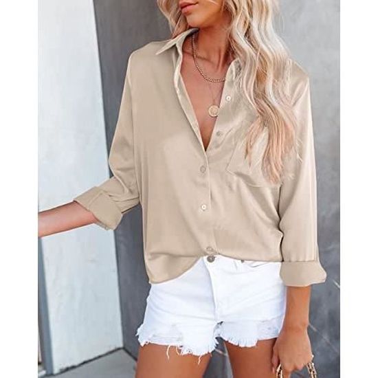 Haut Col V Volant Rapbin Tunique Femme été - Manches Cloches 3/4 - Imprimé Floral - Col En V - Léger Et Confortable Tunique été Rapbin Imprimé Floral