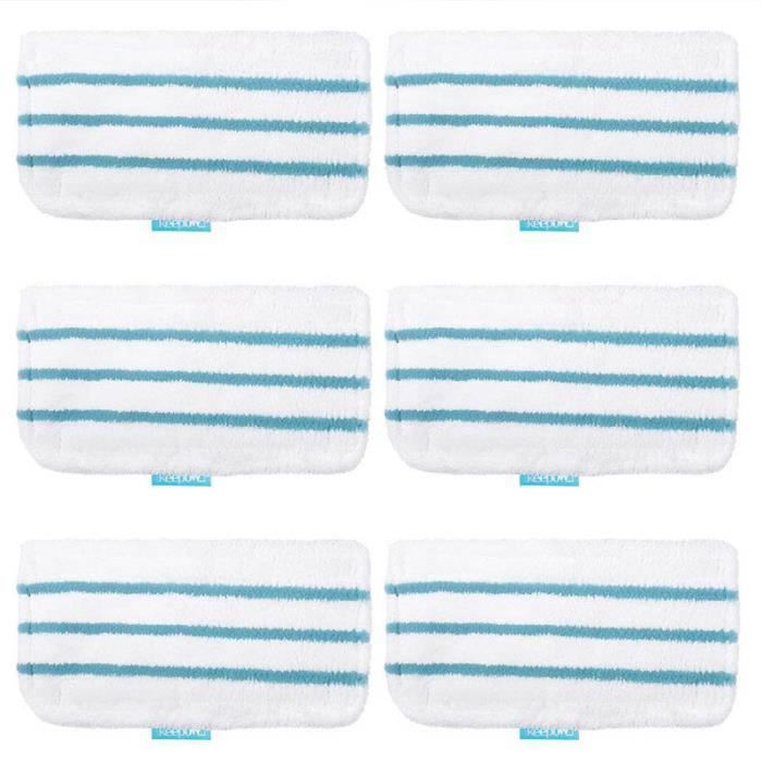 6 Remplacement Lingettes s Microfibre pour Balai Vapeur Steam Mop FSM1600 FSMH1621 FSM1630 6 Remplacement Lingettes s Microfibre pour Balai Vapeur Steam Mop FSM1600 FSMH1621 FSM1630