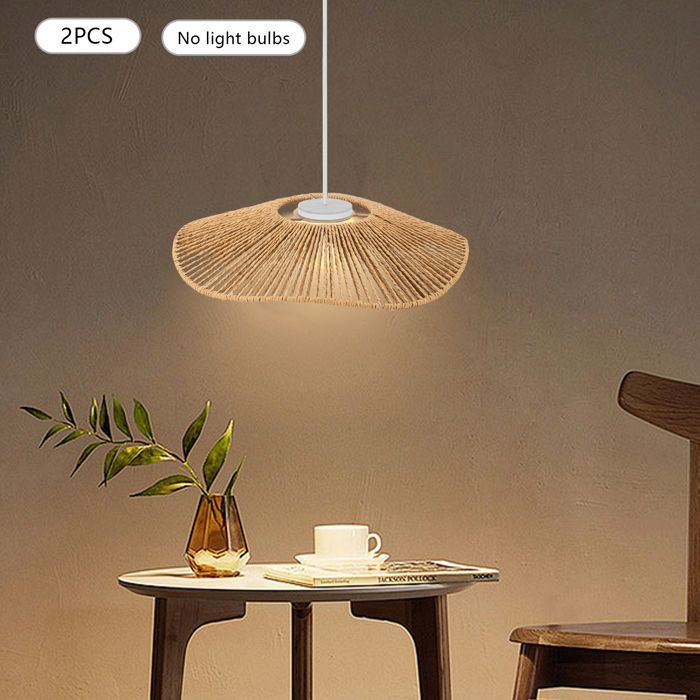 Abat Jour Papier OSALADI Lighting Abat-jour En Rotin Lampe Tissée En Abat- Jour Suspendu Abat Jour Rotin Osaladi