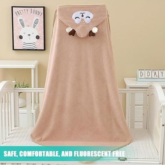 Serviette De Bain Bebe Serviette De Bain à Capuche Bébé DKDDSSS - Cape De Bain Extra-douce 80x80 Cm Capes De Bain Bébé