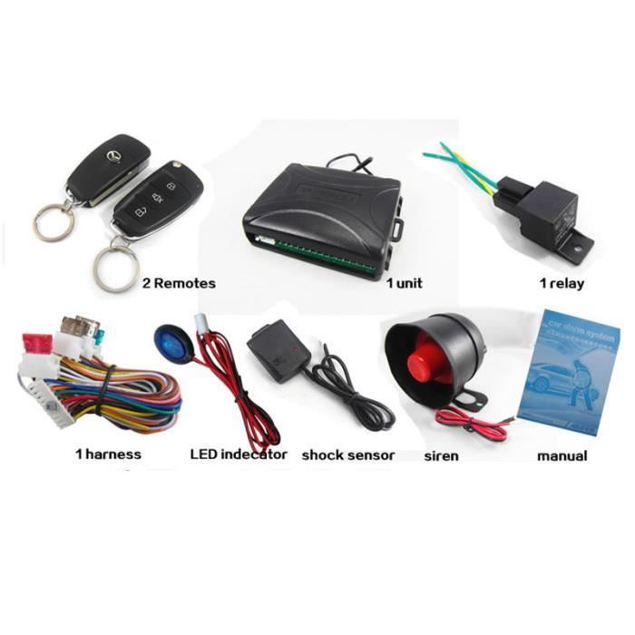 Systèmes d'alarme de voiture à télécommande et clé de sécurité pour Toyota  - Cdiscount Auto
