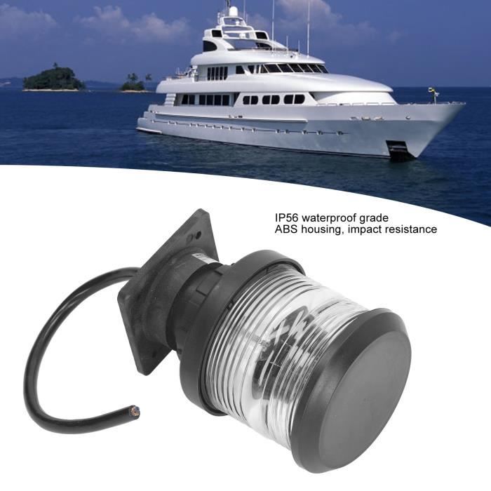 Feu De Navigation Marine LED Blanc 12" - étanche, 24V, Pour Ancrage/bateau, Neuf