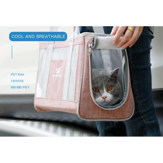 Freenfitmall Sac à dos de transport pour chat - Portable - Respirant -  Étanche - Transparent - Espace pour chien et chat - Rose : :  Animalerie