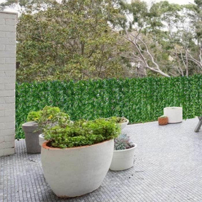 Clôture Brise-vue Artificielle En Feuillage - Rouleau 0,5 X 1 M Ou 3 M - Protection Intimité Balcon, Terrasse, Jardin