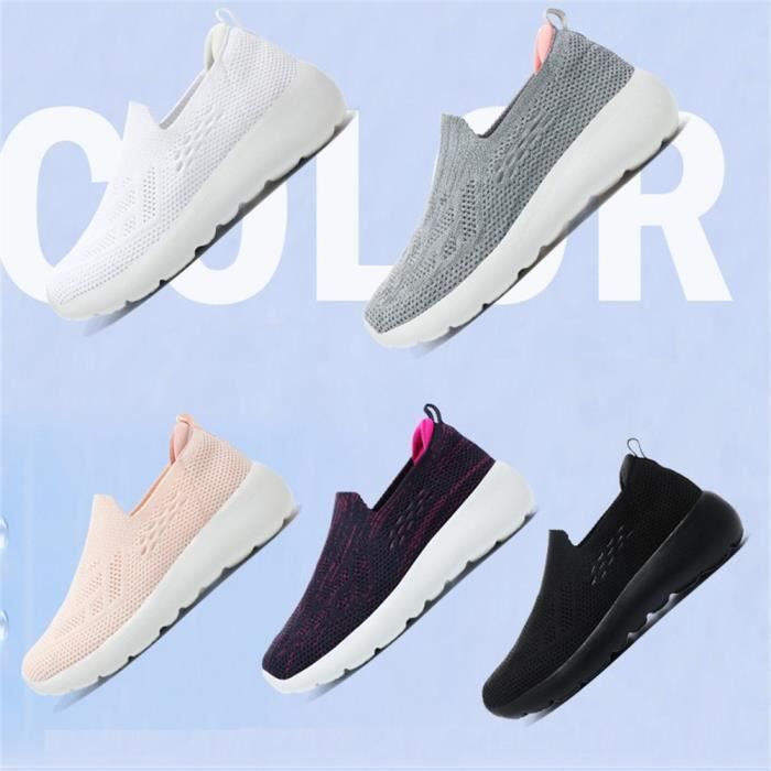 Chaussure Sport Femme Travail Antidérapante Sneakers Running Gym Fitness  Sport Baskets Chaussures Gym Fitness Sport Tennis Marche Chaussures  Montantes