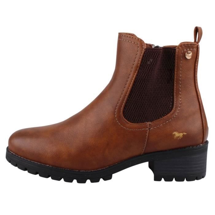 Bottes Chelsea Mustang Femme 1444-503 - Style Bateau, Semelle Profilée, Confortables