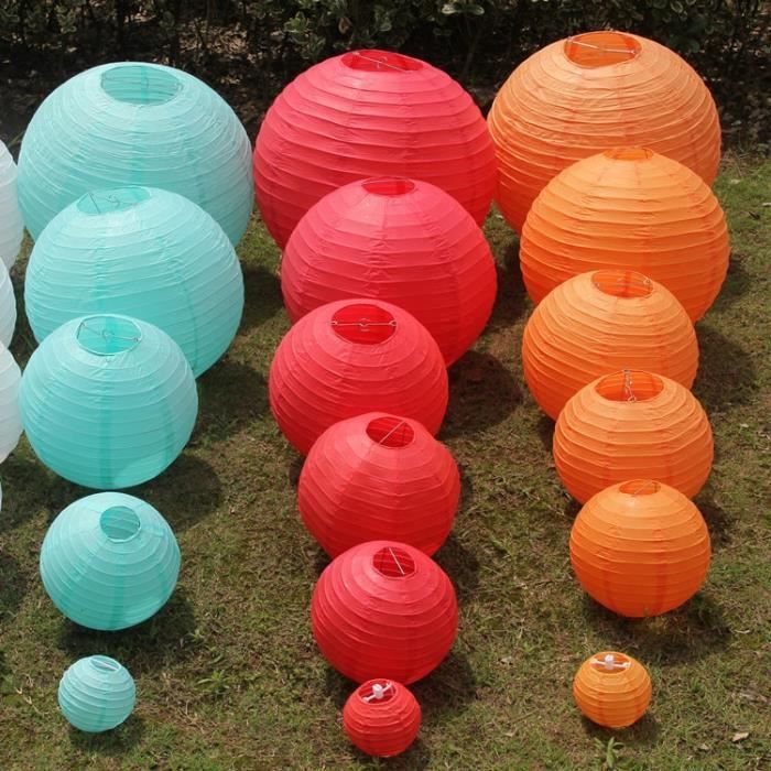 Lanternes Fraises Lot De 6 (8″ & 12″) – Décoration Festive & Mignonne Pour Anniversaire