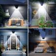 Leytn® Lampe de Jardin Solaire Extérieur 228 LED Applique extérieur Solaire Étanche pour Jardin Cour Balcon-3