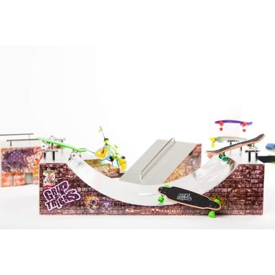 QINIFIFY Planche à roulettes de Doigt, Finger Skate Mini Skateboard Deck Truck Fingerboard Skatepark Jouets Jeux de Sport Cadeau pour Enfants