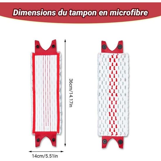 2 pcs Replacement Microfibre Pad, Têtes de Balai Plates en Microfibre pour  Vileda Ultramax 2 en 1 Spray Remplacer,[S160] - Cdiscount Maison