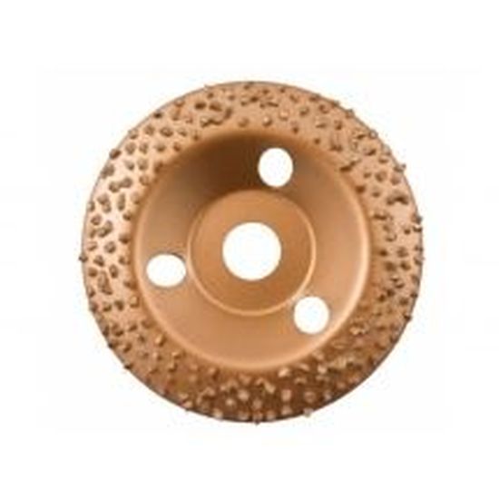 Disque Abrasif Bombé EDMA Au Carbure - Grain Fin 36 - 125 Mm X 22,5 Mm - Neuf