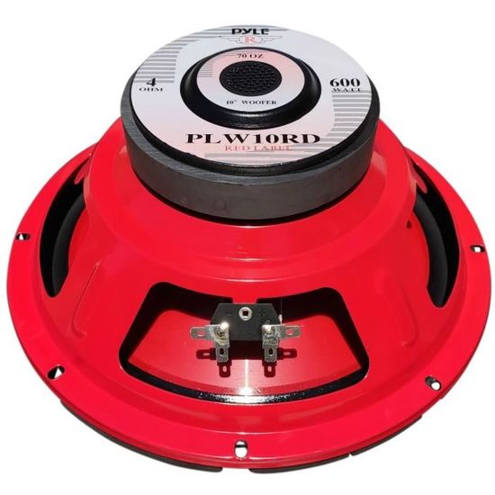1 PYLE RED LABEL PLW10RD haut-parleur 25,00 cm 250 mm 10