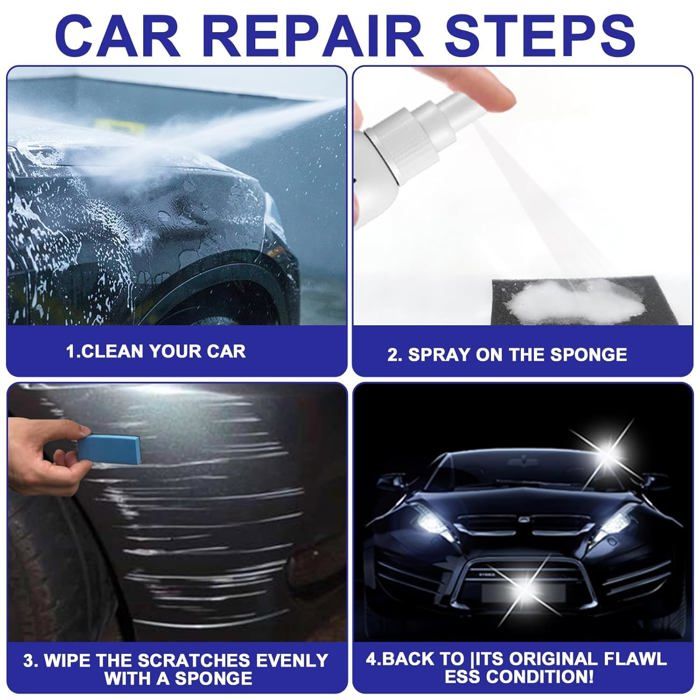 Efface Rayure Voiture Carrosserie Polish Voiture,Polissage Au Micron Élimine Éraflures Et Rayures, Auto Carrosserie Polissage - Auto