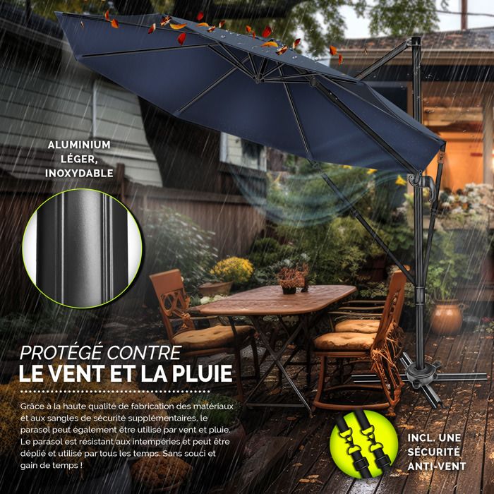 Goupille Stabilisatrice Pour Parasol De Terrasse Avec Sangle De