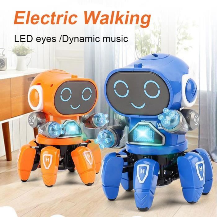Tapez C-Robots de danse intelligents pour enfants, musique LED