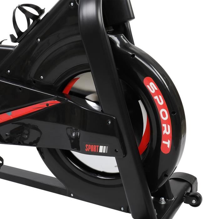 Velo d appartement Interieur avec Affichage du compteur Velo Biking Spinning Magnetique Charge Max120KG Noir Cdiscount Sport