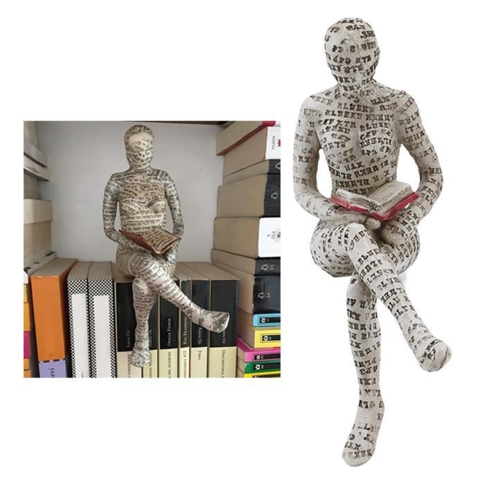 Minifinker Figurine de femme lisant Figurine de femme de lecture en résine,  moulage de pâte à papier innovant, deco petits - Cdiscount Maison