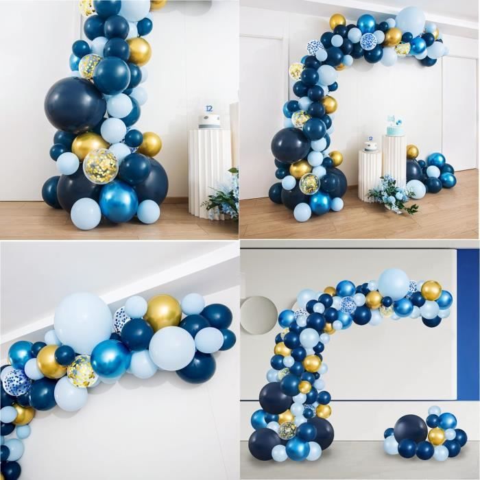 Bleu 25 Ans Anniversaire Décoration Homme, Bleu 25 Ans Ballons Homme