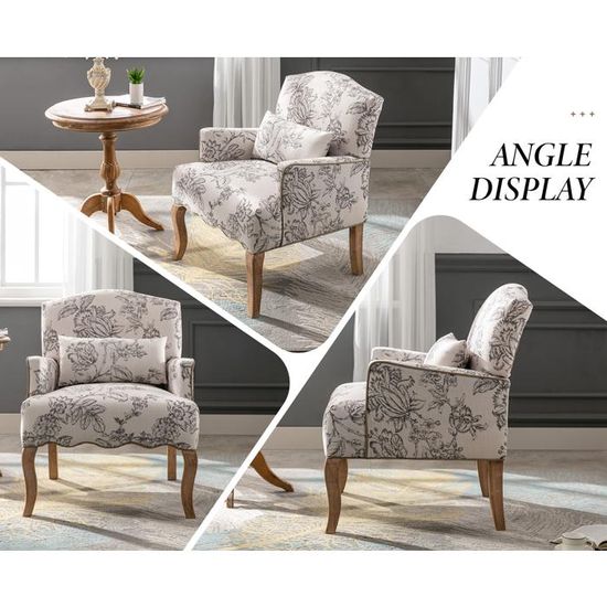 Fauteuil baroque avec accoudoirs