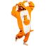 Pyjama Animal Adultes Kigurumi Cosplay Ornithorynque Orange Animal pour Unisexe