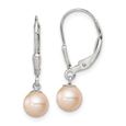 7-8mm rose perles de culture Boucles d/'oreilles Stud