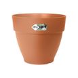 ELHO Vibia Campana Pot de fleurs Rond 65 - Marron - Ø 65 x H 56 cm - extérieur - 100% recyclé-0