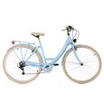 Vélo de ville dame 28'' Toscana 6 vitesses bleu ciel KS Cycling-0