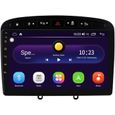 Autoradio stéréo avec écran Tactile de 9 Pouces Système Android 10 pour Peugeot (308 308S 408) 2012-2020, la Navigation GPS de-0