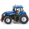 SIKU - Tracteur New Holland T8.390 1/32ème - Véhicule Miniature Bleu - Garçon et Fille - Dès 3 ans-0