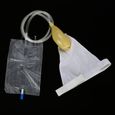 DUO Sac d'urine en plastique pour hommes et femmes, sac d'urine en silicone avec capteur de débordement de conteneur d'urino-0