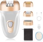 10 BUONI PROPOSITI PORTALI CON TE Épilateur Électrique pour femmes,3 en 1 épilateur kit de rasage électrique portable pour femmes épilateur à 2 vitesses lime pour
