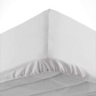 DOUCEUR D'INTERIEUR Drap housse 140x190 cm - Bonnet 30 cm - 100% coton - Blanc