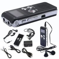 Enregistreur vocal audio numérique - Dictaphone rechargeable lecteur USB - 8 Go