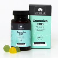 30 Gummies CBD Premium MIND CBD - Broad Spectrum (sans THC) - 750mg (25mg/gummy) - Goûts : Citron & Pomme verte