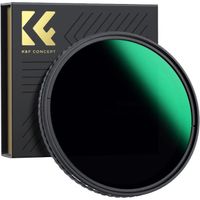 K&F Concept Filtre ND 43 mm Variable ND8-ND128 3-7 Stops Lentille Densité Neutre Gris sans Croix Noir pour Appareil Photo Reflex 