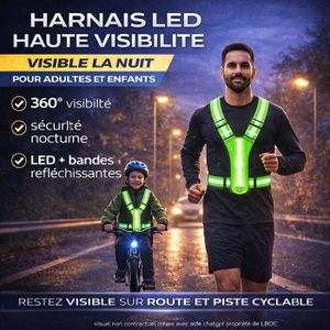 LUMEFIT Gilet réfléchissant - Gilet de Course Premium avec visibilité à LUMEFIT Gilet réfléchissant - Gilet de Course Premium avec visibilité à