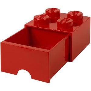 9.4 l Tiroir en brique LEGO 8 boutons boîte de rangement empilable 2 tiroirs 