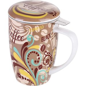 Mug avec infuseur pour le thé et couvercle colibri - Cdiscount Maison